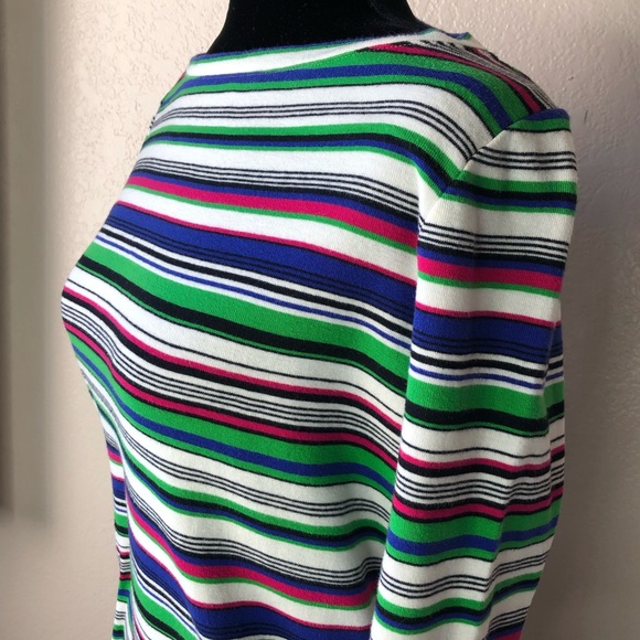 🔺SOLD🔻Talbots Women’s Striped Top Medium - Picture 2 of 5